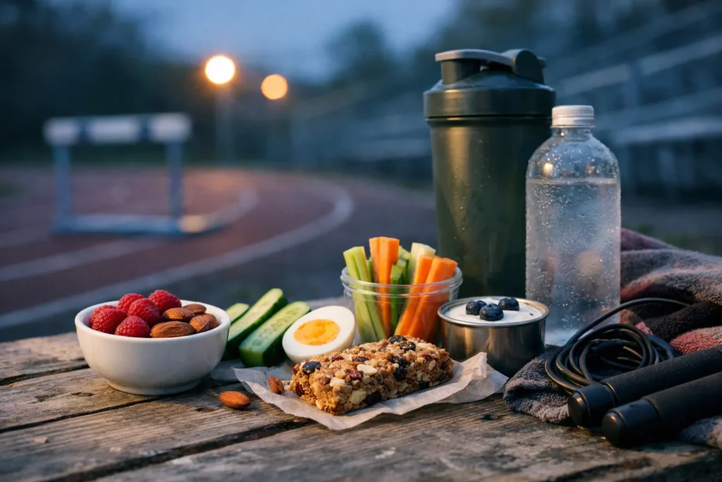 Snacks sains pour athlètes : l&rsquo;art de grignoter malin pour perdre du poids