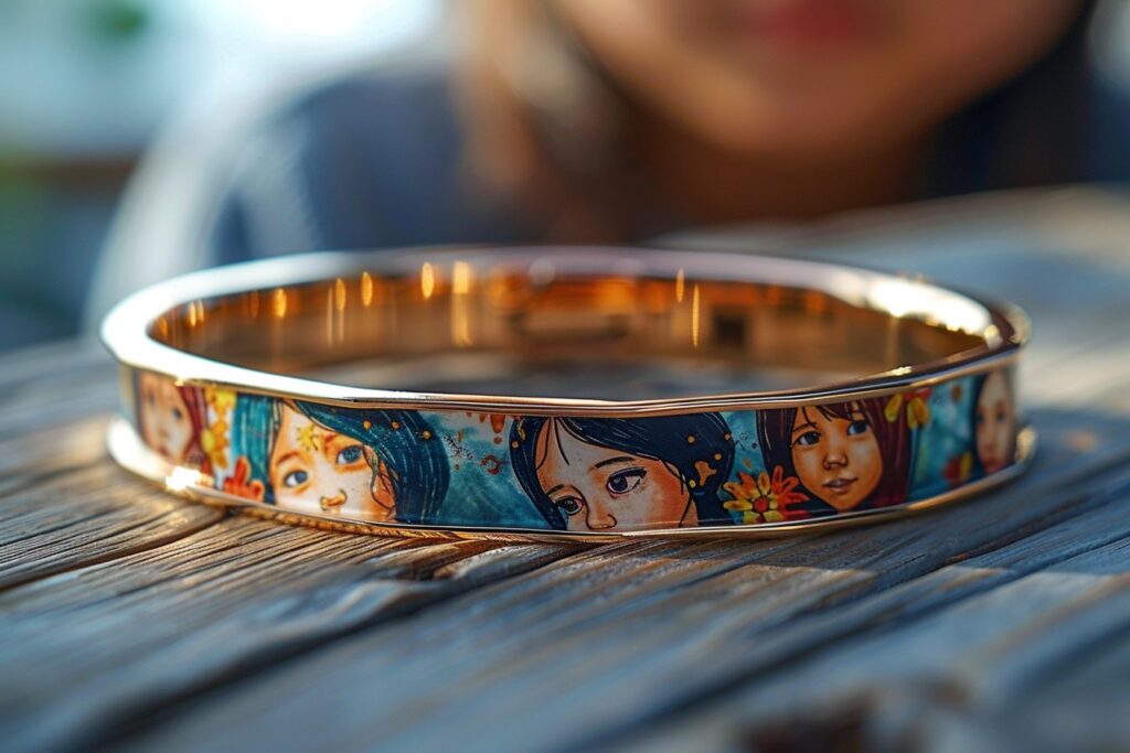 Des souvenirs indélébiles : bracelets personnalisés avec les dessins de vos enfants