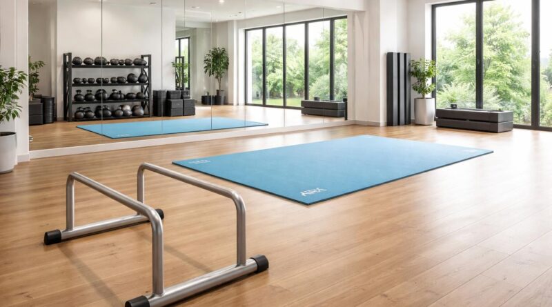 découvrez comment équiper votre salle de gym avec des tapis de sol airex confortables, des miroirs muraux pratiques et des barres parallèles robustes pour un entraînement optimal et sécurisé.