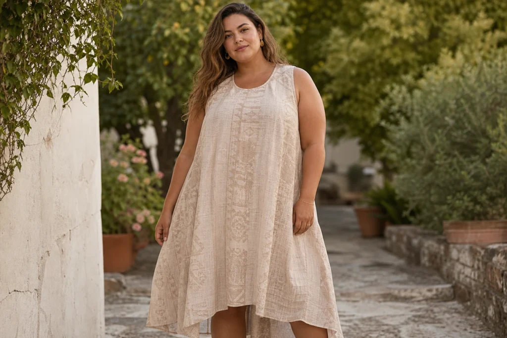Grande taille, grande allure : la robe trapèze qui change tout