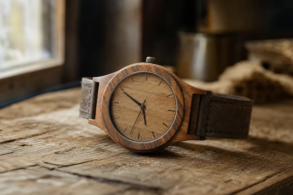 Montre en bois et mode vintage, le mariage parfait des matières authentiques