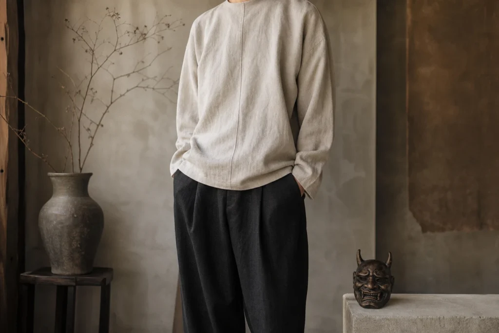 Comment accessoiriser une tenue minimaliste avec un masque oni miniature